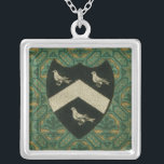 Noble Crest II Silver Plated Necklace<br><div class="desc">Heraldry</div>