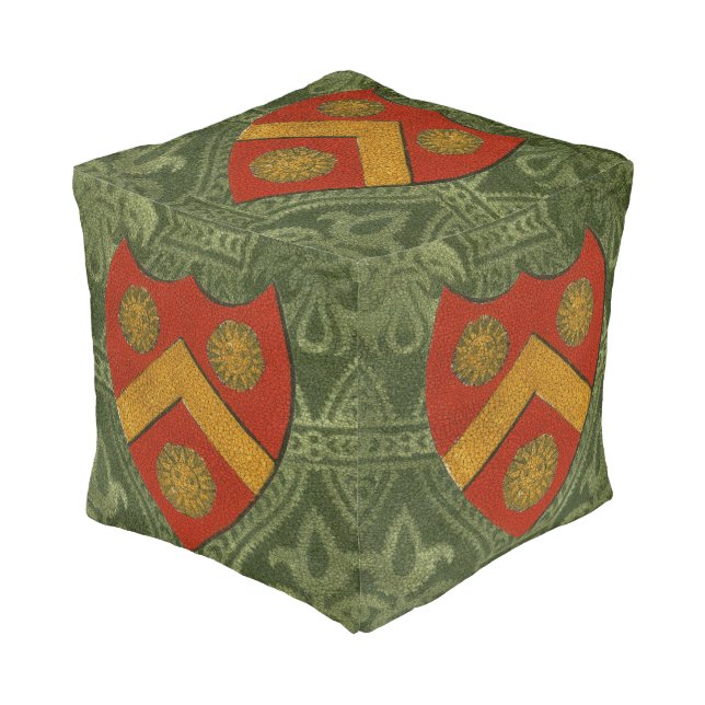 Noble Crest V Pouf (Angled Front)