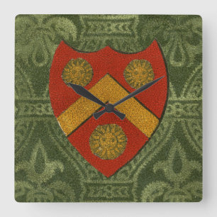 Noble Crest V Square Wall Clock