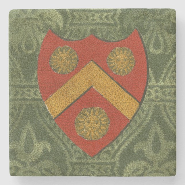 Noble Crest V Stone Coaster (Front)