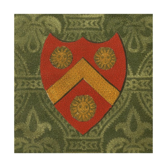 Noble Crest V Wood Wall Decor (Front)