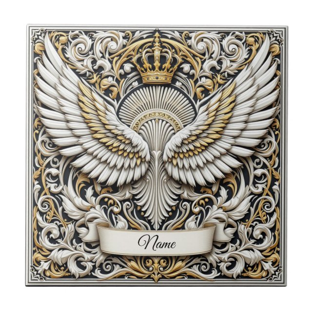 Noble Eagle Insignia Ceramic Tile (Front)