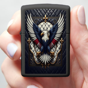 Noble Eagle Leather-Style Prestige Zippo Lighter