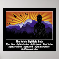 Noble Eightfold Path Buddha Poster
