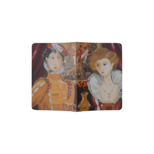 noble family couple Classic portrait painting love Passport Holder