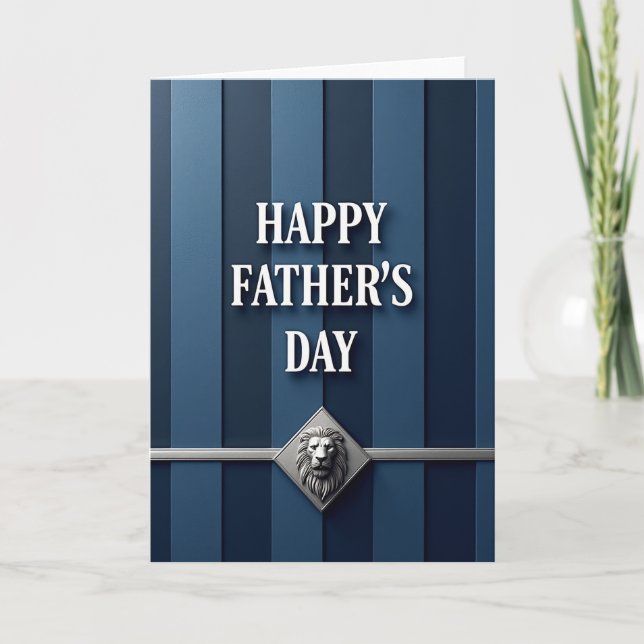 Noble Fathers Day Emblem Card (Front)