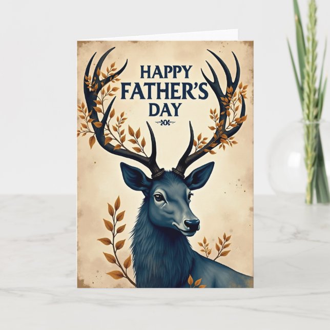 Noble Fathers Day Stag Card (Front)