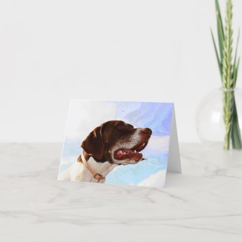 Noble german shorthaired pointer note cards