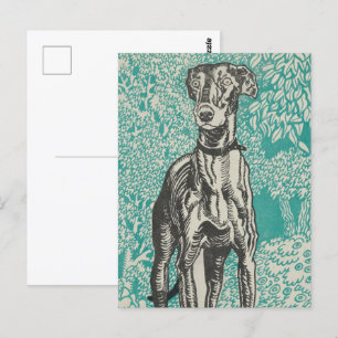 Noble Greyhound Design: The Greyhound(1912) Postcard
