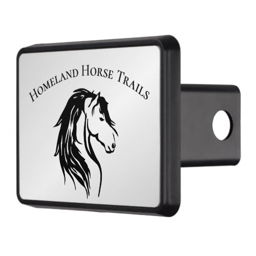 Noble Horse Head Custom Name Hitch Cover
