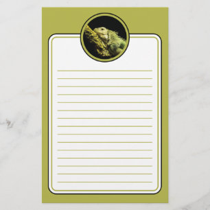 Noble Iguana Lined Stationery