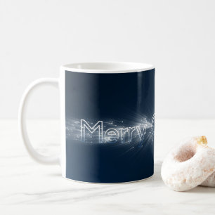 Noble Merry Christmas snowflakes sparkles Coffee Mug