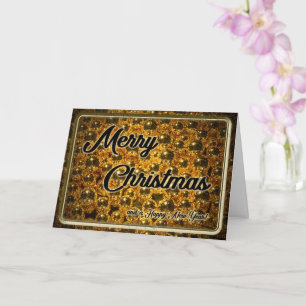 Noble Merry Christmas with sparkling lights! Card