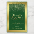 Noble Product Packaging Labels Dark Green and Gold
