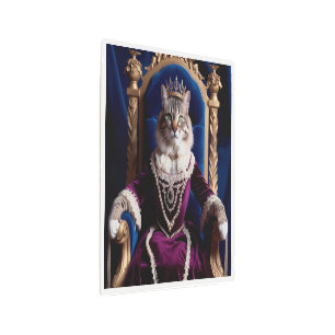 Noble Queen Pet Portrait - Royal Digital Art