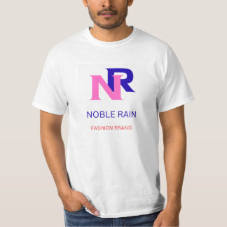 Noble Rain Fashion Brand NR Logo T-Shirt