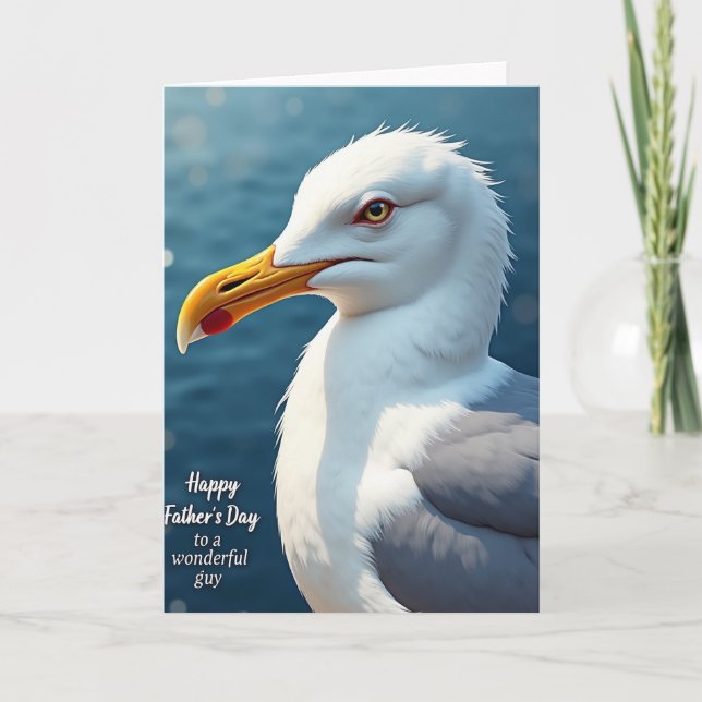 Noble Seabird Fathers Day Card (Front)