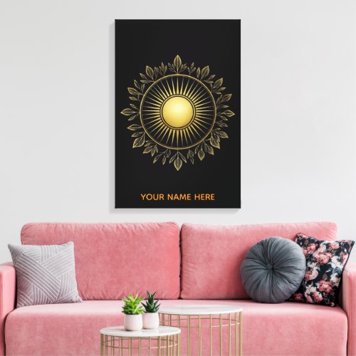 Noble Solar Foliage leaf Fine Art Canvas Art