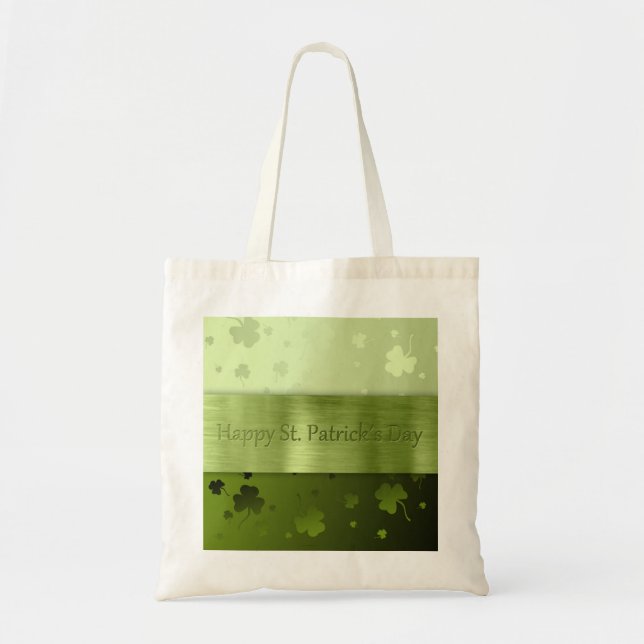 Noble St. Patrick's Day Shamrocks - Budget Tote (Front)