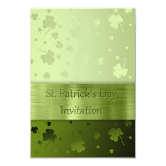 Noble St. Patrick's Day Shamrocks - Invitation