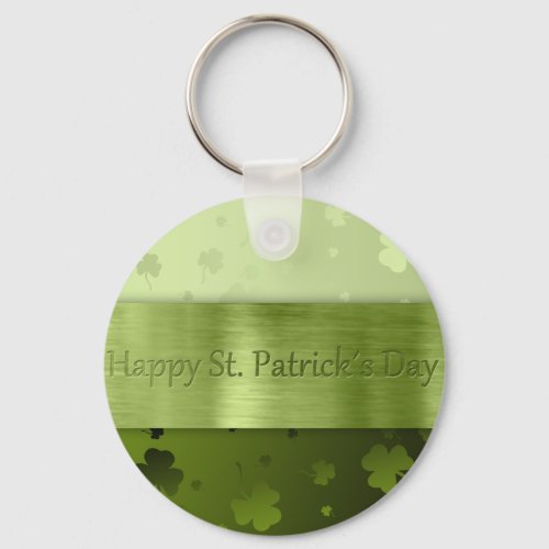 Noble St Patricks Day Shamrocks _ keychain