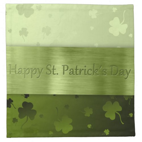 Noble St Patricks Day Shamrocks _ Napkin