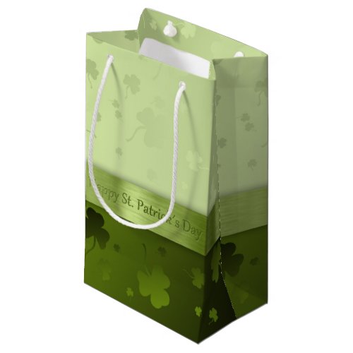 Noble St Patricks Day Shamrocks Small Gift Bag