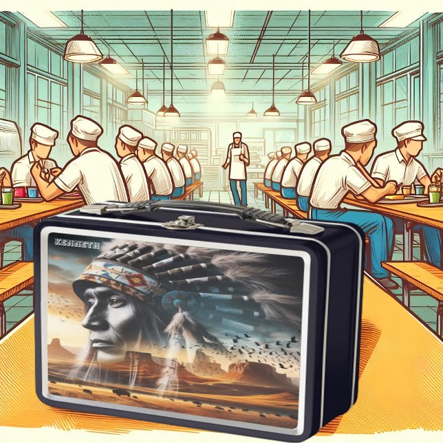 Noble Warrior Sunset  Metal Lunch Box (Creator Uploaded)