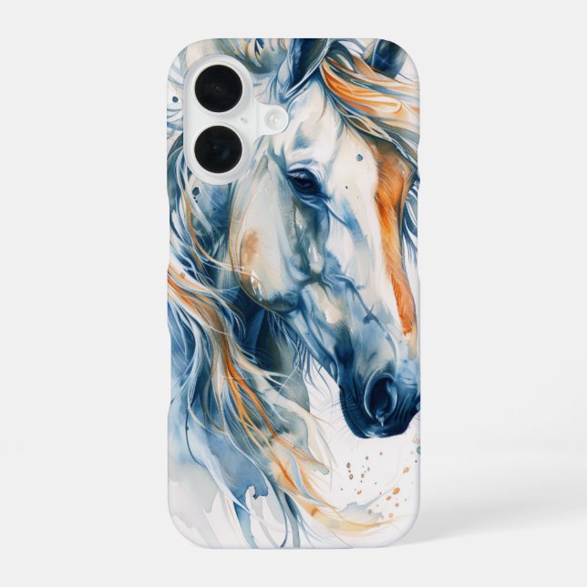 Noble White Horse iPhone Case (Back)