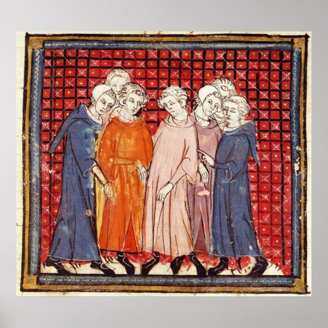 Noblemen conspiring against King Louis Poster (Front)