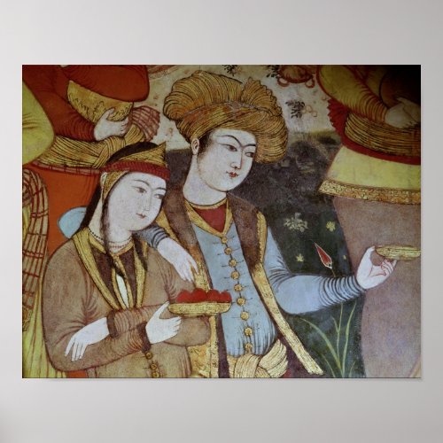 Nobles at the Court of Shah Abbas I Poster