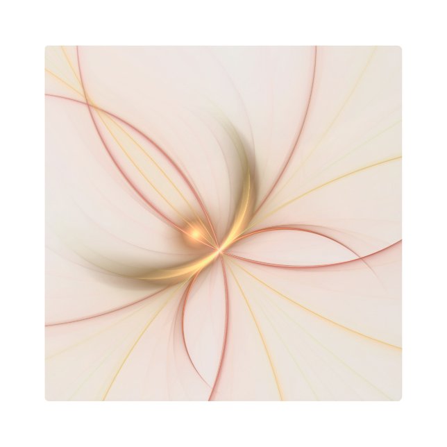 Nobly Copper And Gold Abstract Modern Fractal Art (Front)