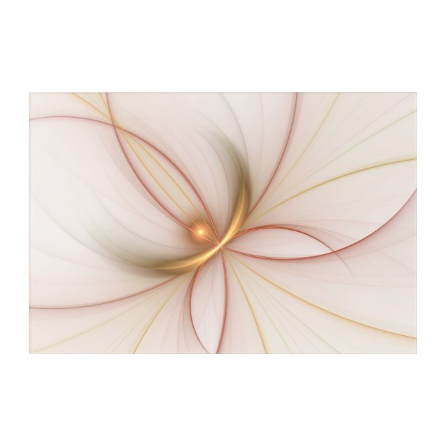 Nobly Copper And Gold Abstract Modern Fractal Art (Front)