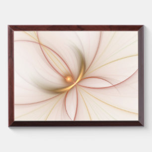 Nobly Copper And Gold Abstract Modern Fractal Art Award Plaque