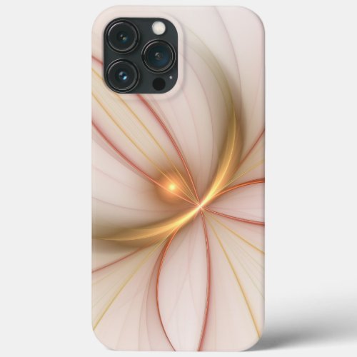 Nobly Copper And Gold Abstract Modern Fractal Art iPhone 13 Pro Max Case