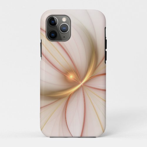 Nobly Copper And Gold Abstract Modern Fractal Art iPhone 11 Pro Case