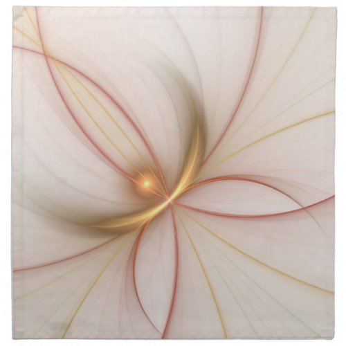 Nobly Copper And Gold Abstract Modern Fractal Art Cloth Napkin