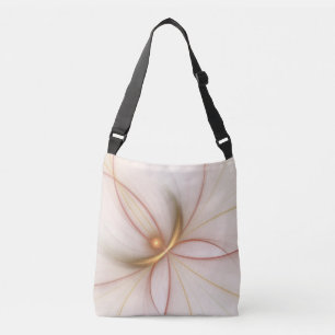 Nobly Copper And Gold Abstract Modern Fractal Art Crossbody Bag
