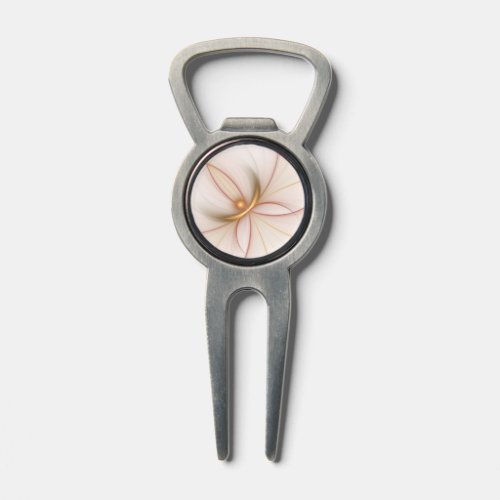 Nobly Copper And Gold Abstract Modern Fractal Art Divot Tool