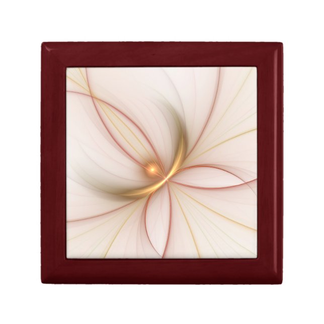 Nobly Copper And Gold Abstract Modern Fractal Art Gift Box (Front)