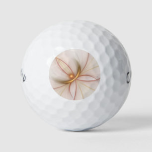 Nobly Copper And Gold Abstract Modern Fractal Art Golf Balls