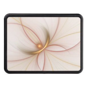 Nobly Copper And Gold Abstract Modern Fractal Art Hitch Cover