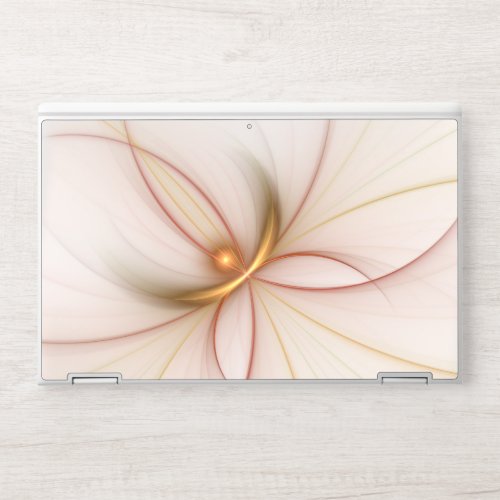 Nobly Copper And Gold Abstract Modern Fractal Art HP Laptop Skin