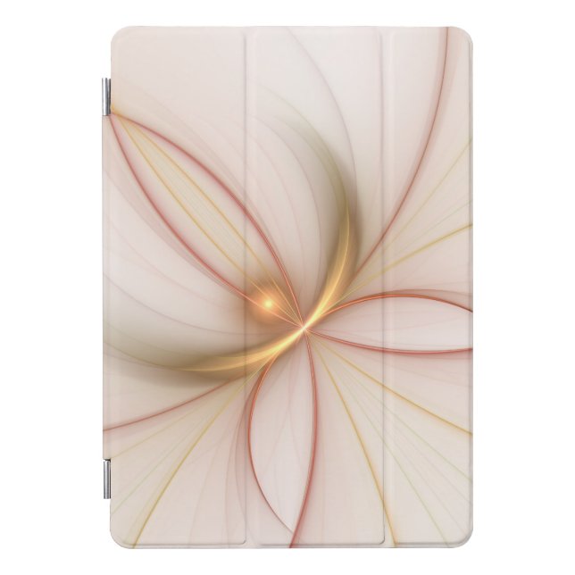 Nobly Copper And Gold Abstract Modern Fractal Art iPad Pro Cover (Front)