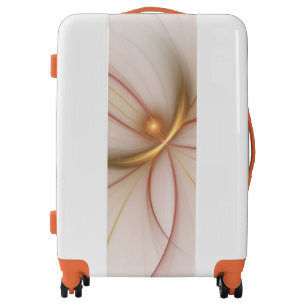 Nobly Copper And Gold Abstract Modern Fractal Art Luggage