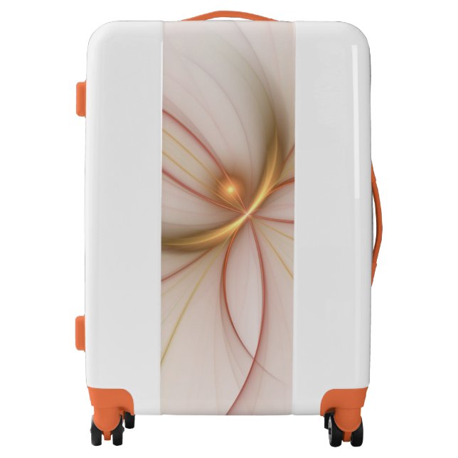 Nobly Copper And Gold Abstract Modern Fractal Art Luggage (Front)