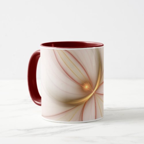 Nobly Copper And Gold Abstract Modern Fractal Art Mug