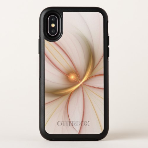 Nobly Copper And Gold Abstract Modern Fractal Art OtterBox Symmetry iPhone XS Case