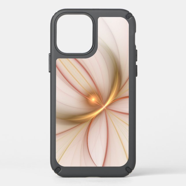 Nobly Copper And Gold Abstract Modern Fractal Art Speck iPhone 12 Case (Front)