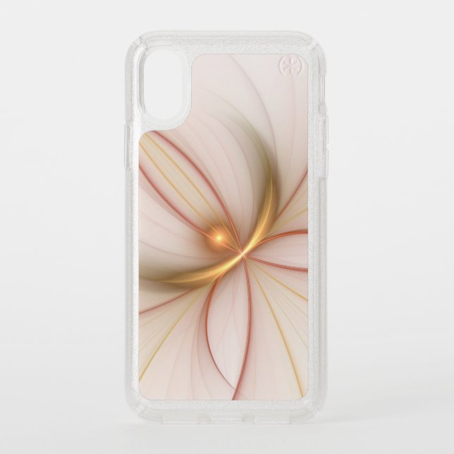 Nobly Copper And Gold Abstract Modern Fractal Art Speck iPhone XS Case (Front)